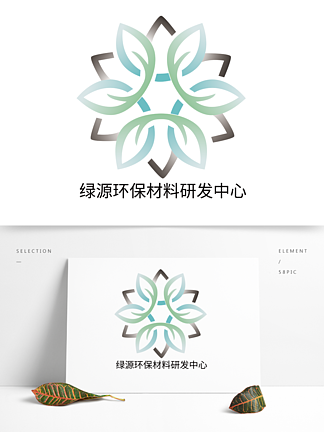 绿源环保材料研发中心logo